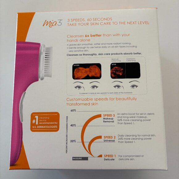 Clarsonic Mia3 Pink - New - Picture 2 of 3